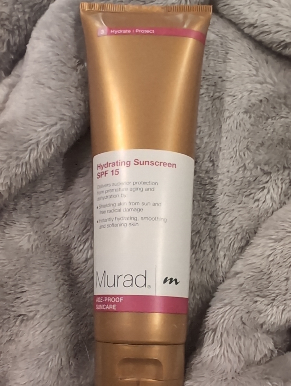 Murad Hydrating Sunscreen SPF 15 Gold with Pink Accents Discontinued HTF Sealed